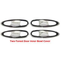 Toyota GD_6 / Revo Round  Insert Door Bowls (Black/Chrome) S/C