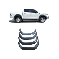 Toyota Hilux Fender Flares/ wheel Arches (Slim/Plain Black) 2016