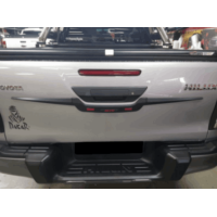 Tailgate handle cover outer 3Pce V3 (red name) – suitable for Toyota Revo