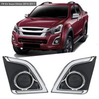 Isuzu DMAX LED Fog Light Trim Cover with Day Time Running Light (DRL) & Turn Signal