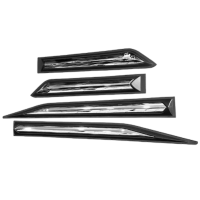 Isuzu Side Door Body Mouldings (Black/Chrome)