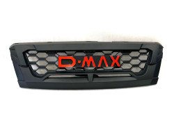 Isuzu D-Max Grill with red (D-MAX) letters, LED drving lights, 2016-2021