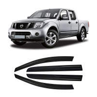 Nissan Navara Windshields 2014 Slim (See Through/Light Black) 4pcs