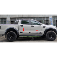 Ford Ranger Side Body Moulding (Black/Chrome) 2012_2021