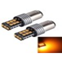 1157/BAY15D Turning LED Bulbs (3W/12V (15 SMD2835 LEDs) (Yellow 