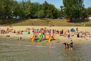CZŁUCHÓW - Plaża na campingu