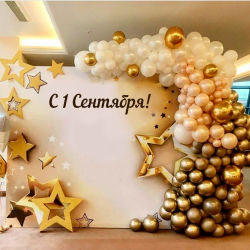 Фотозона с шарами на 1 сентября
