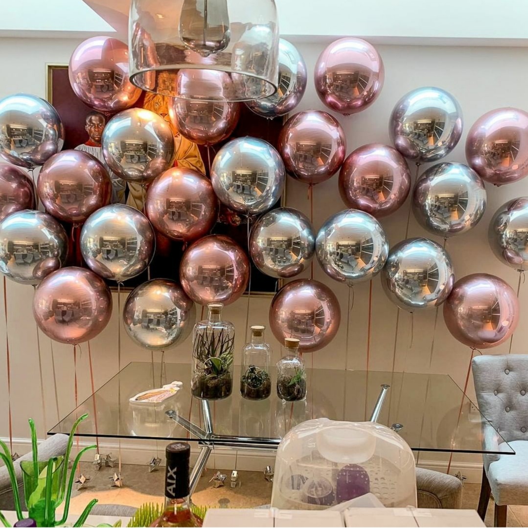 шариковый лес из 3d сфер 