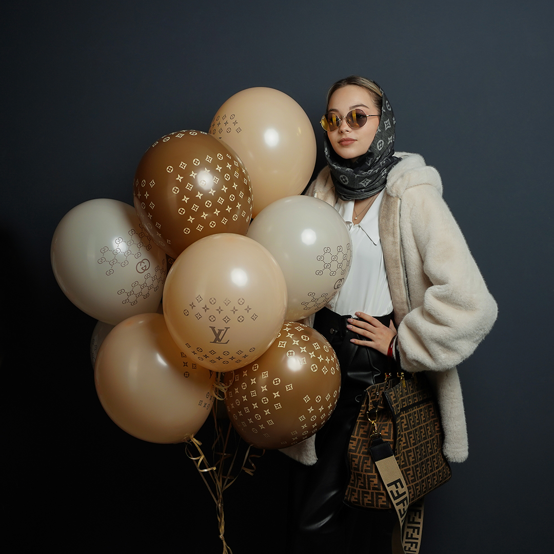 шары lv латексные с гелием