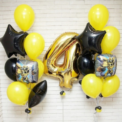 Композиция "Трансформеры" в черном и желтом цвете