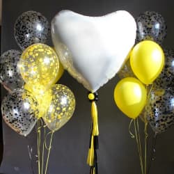 Сет из шаров с большим сердцем