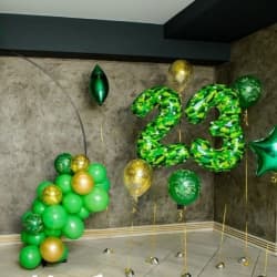 Фотозона на 23 февраля с кругом 