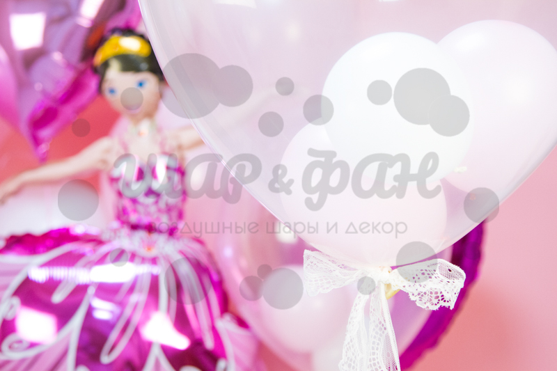 букет из шаров балерина
