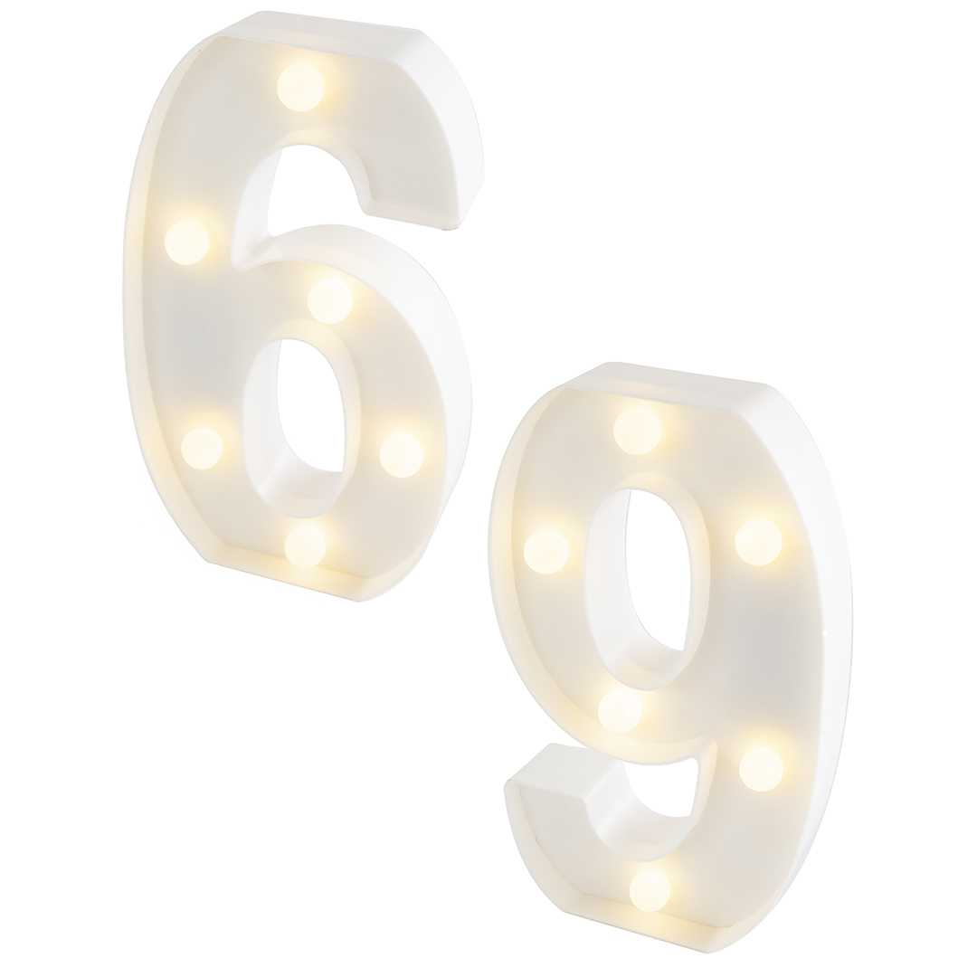 светодиодная цифра в ассортименте, 21 см