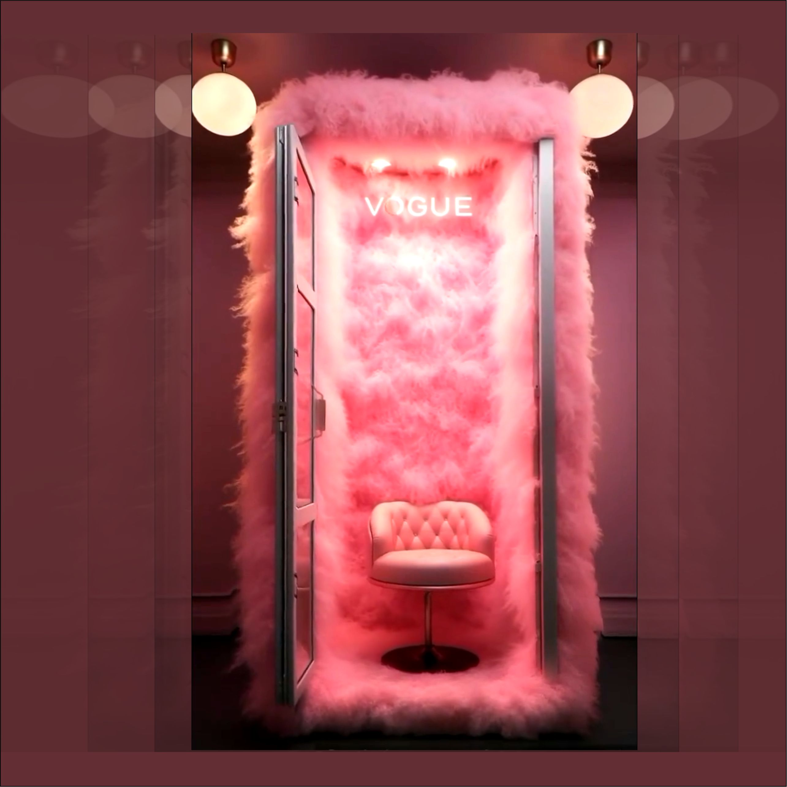 фотозона меховая будка