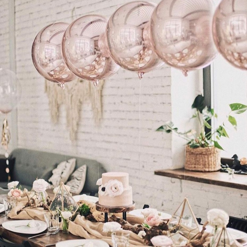 3d сферы и алмазы на свадебный стол 