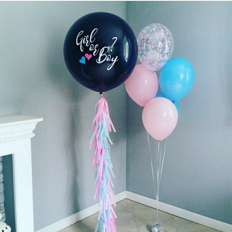 шар сюрприз мальчик или девочка