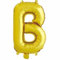 шар 90 см, буква в, золото