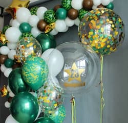 Гирлянда из шаров и сет из шаров с гелием на 23 февраля