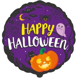Шар фольгированный круг 45 см Happy HWN,с гелием