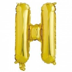 шар 90 см, буква н, золото