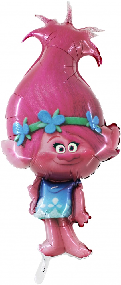 воздушный шар тролли розочка