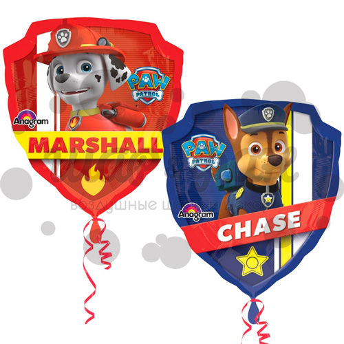 фигурный шар щенячий патруль чейз