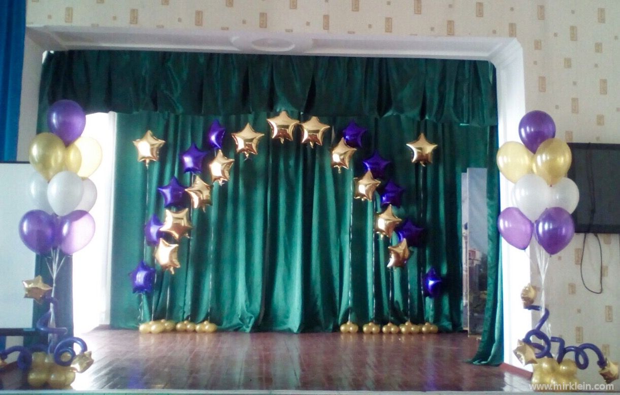 оформление зала на выпускной - 28