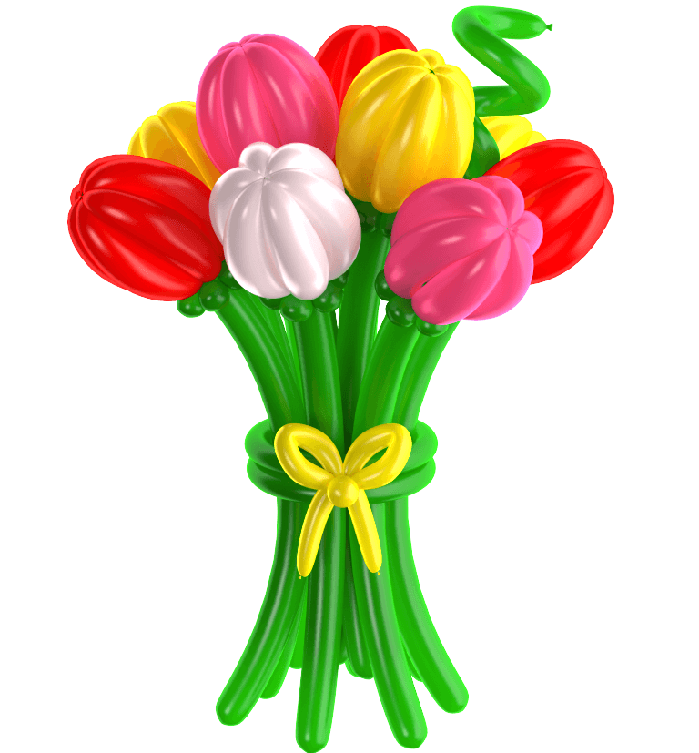 тюльпаны из шаров