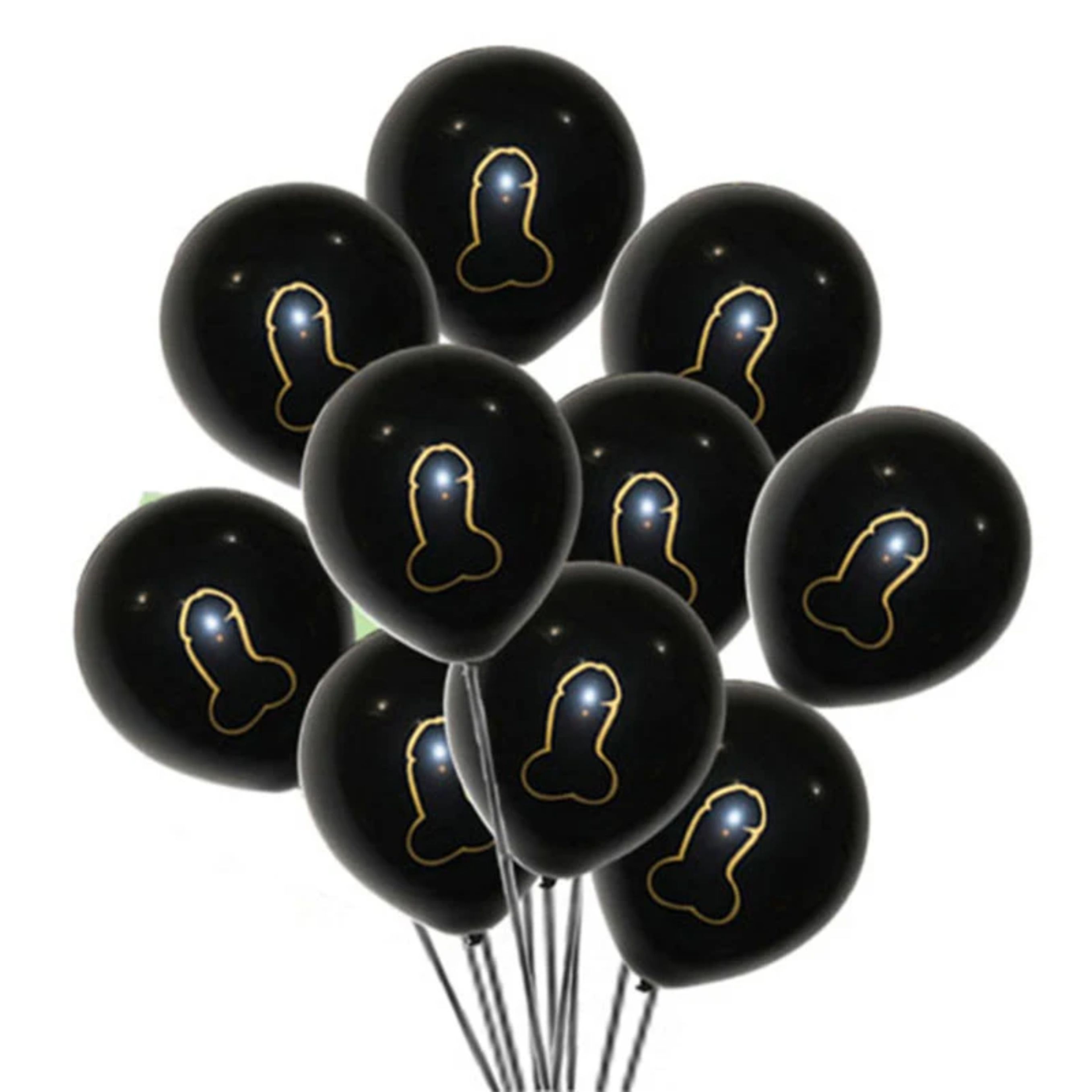 шары чёрные с penis