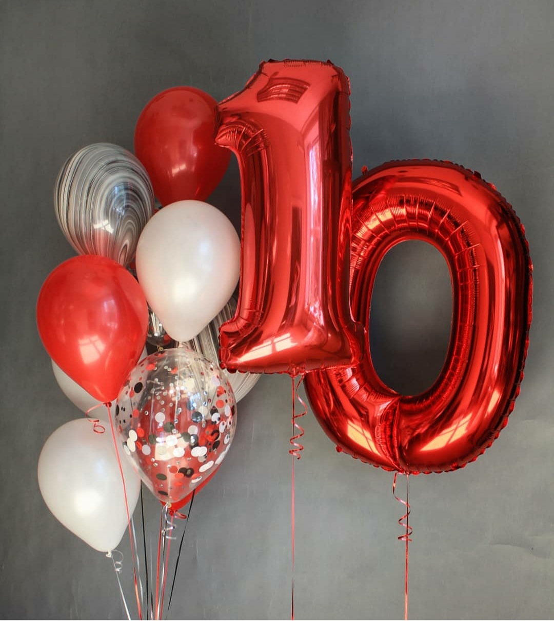 красно-белый сет с 2-мя цифрами