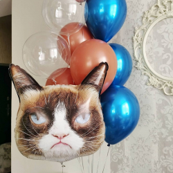 котофейс и фонтан с баблс