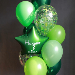 Сет из зеленых шаров