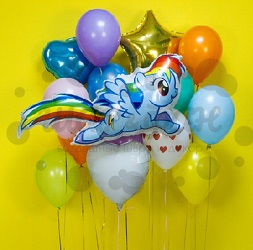 Букет из шаров Радуга Деш из My Little Pony