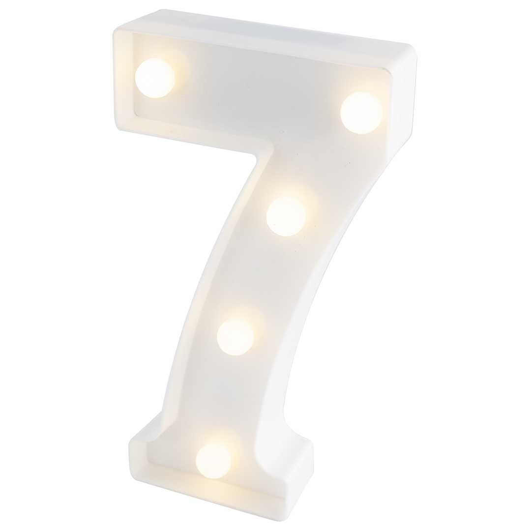 светодиодная цифра в ассортименте, 21 см