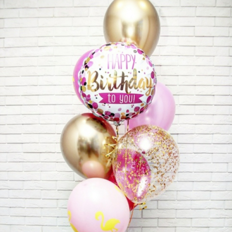 мини фонтан в розовых цветах hb