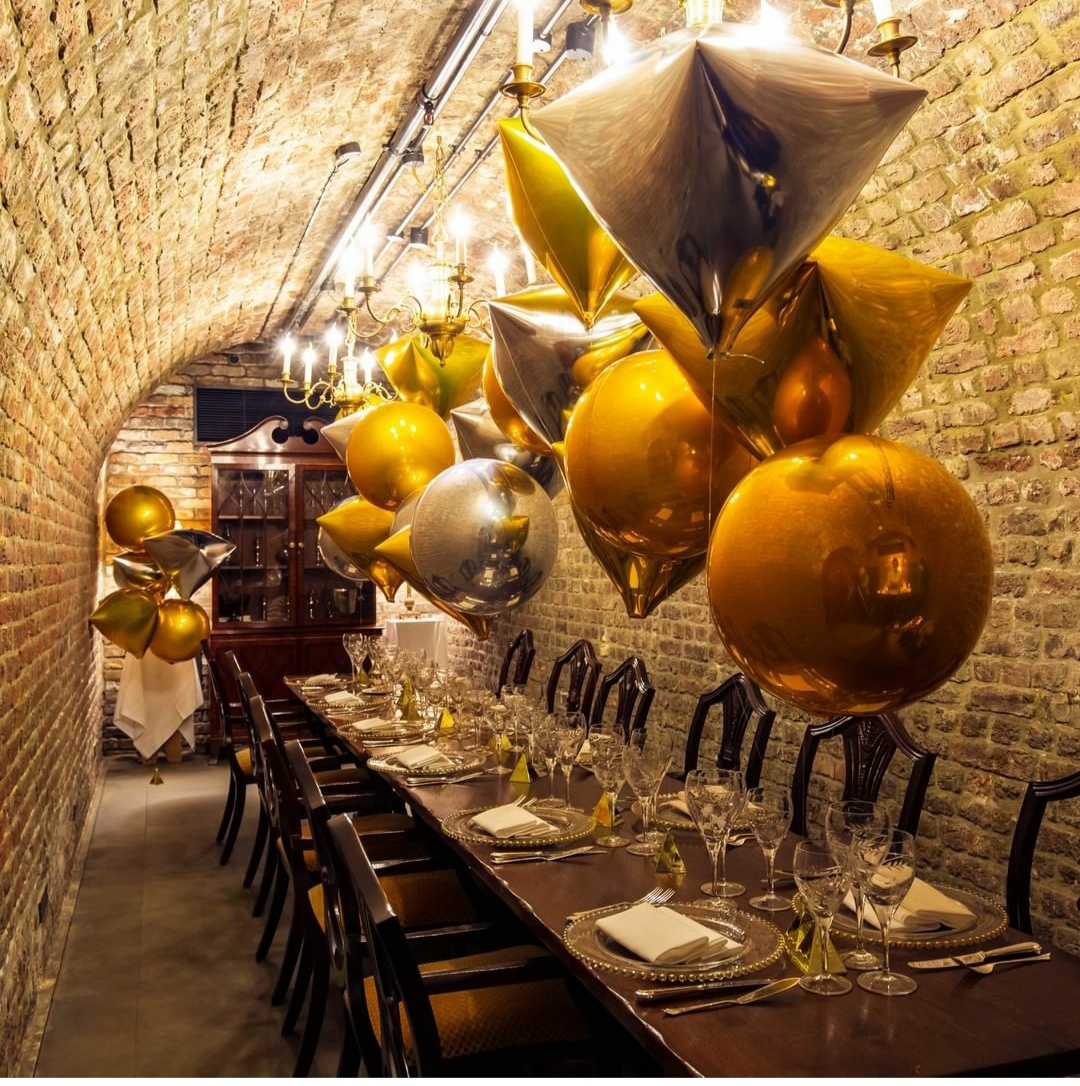 3d сферы и алмазы на свадебный стол 