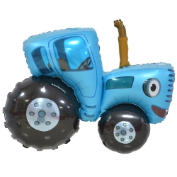 Шар Синий трактор 3D 100 см Россия
