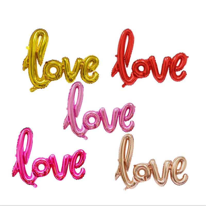 фольгированная надпись love, 41см