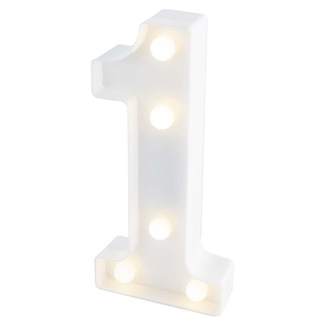 светодиодная цифра в ассортименте, 21 см