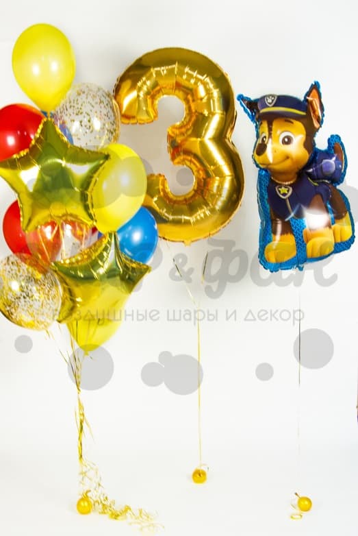 композиция из шаров щенячий патруль
