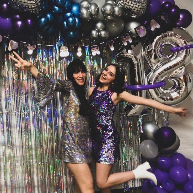 Фотозона дождик Disco Superstar