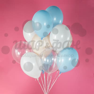 Облако шаров Небесная лазурь