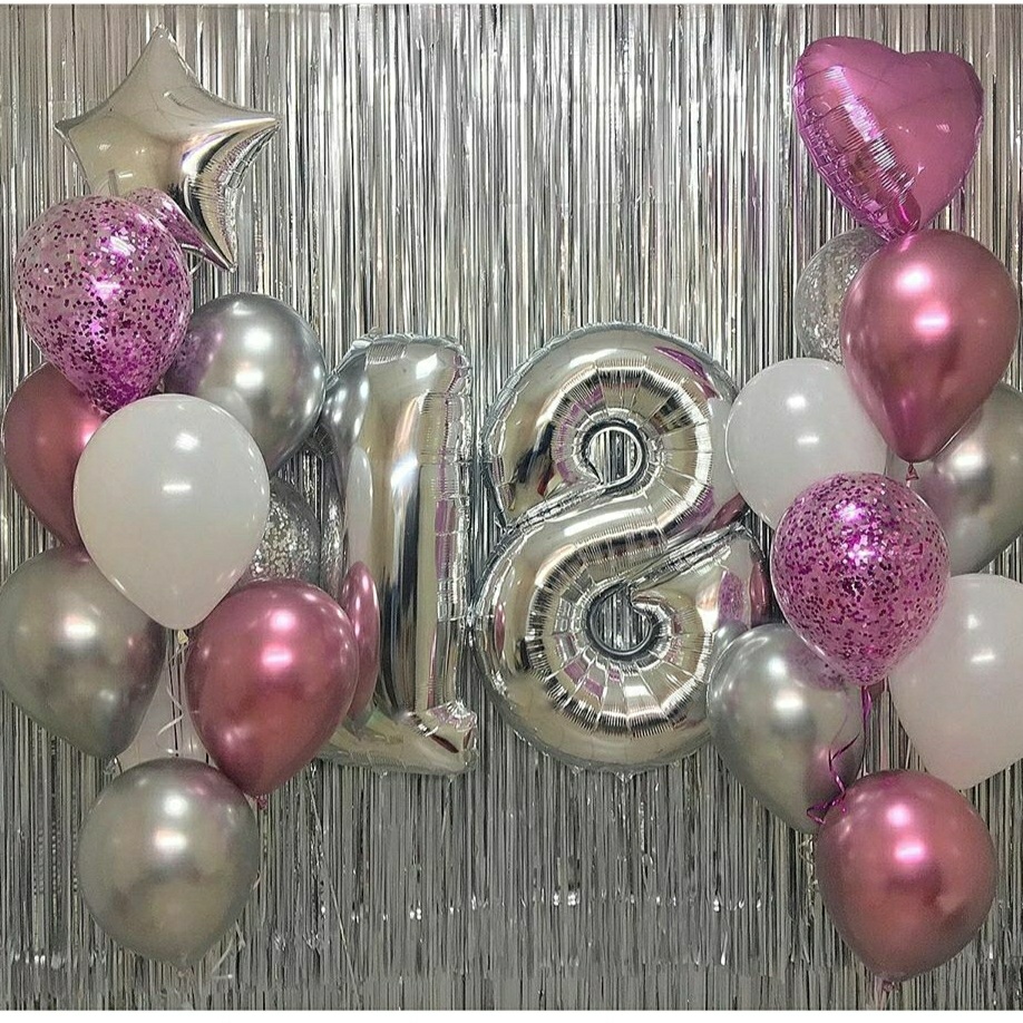 серебрянные цифры 18 и 2 фонтана