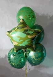 Набор шаров камуфляж на 23 Февраля