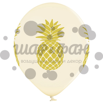 шары с рисунком ананасов
