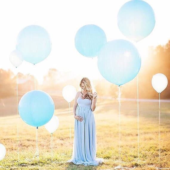 большой голубой шар на нежной тассел гирлянде "это мальчик"