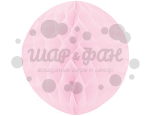 шар бумажный розовый 30см