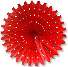 Фант бумажный красный 40см
