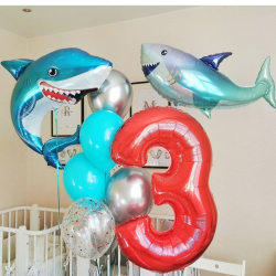 Веселые акулы на 3 годика